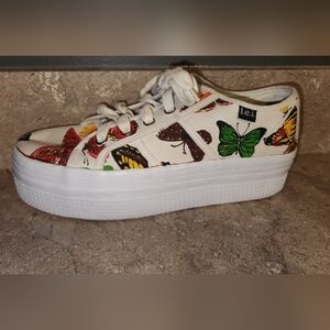 Vintage L.e.i 90s Y2k‎ Platform Chunky Sneakers Size 7 1/2 Butterfly Bratz Style